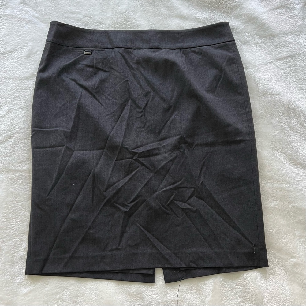 Calvin Klein Grey Pencil Skirt Size 14